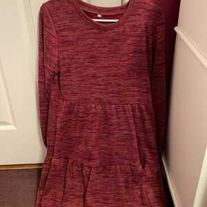 Long sleeve empire style waist dress